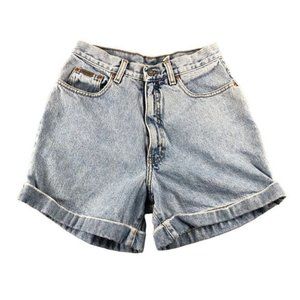 VTG Calvin Klein Womens Sz8 High Rise Rolled Cuff Light Wash Denim Jeans, 4"